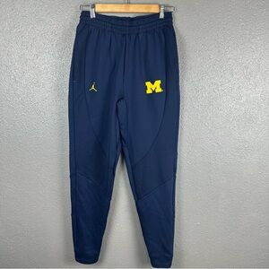 Jordan Nike University Of Michigan Joggers Men’s Small Navy Blue Sweatpants NCAA
